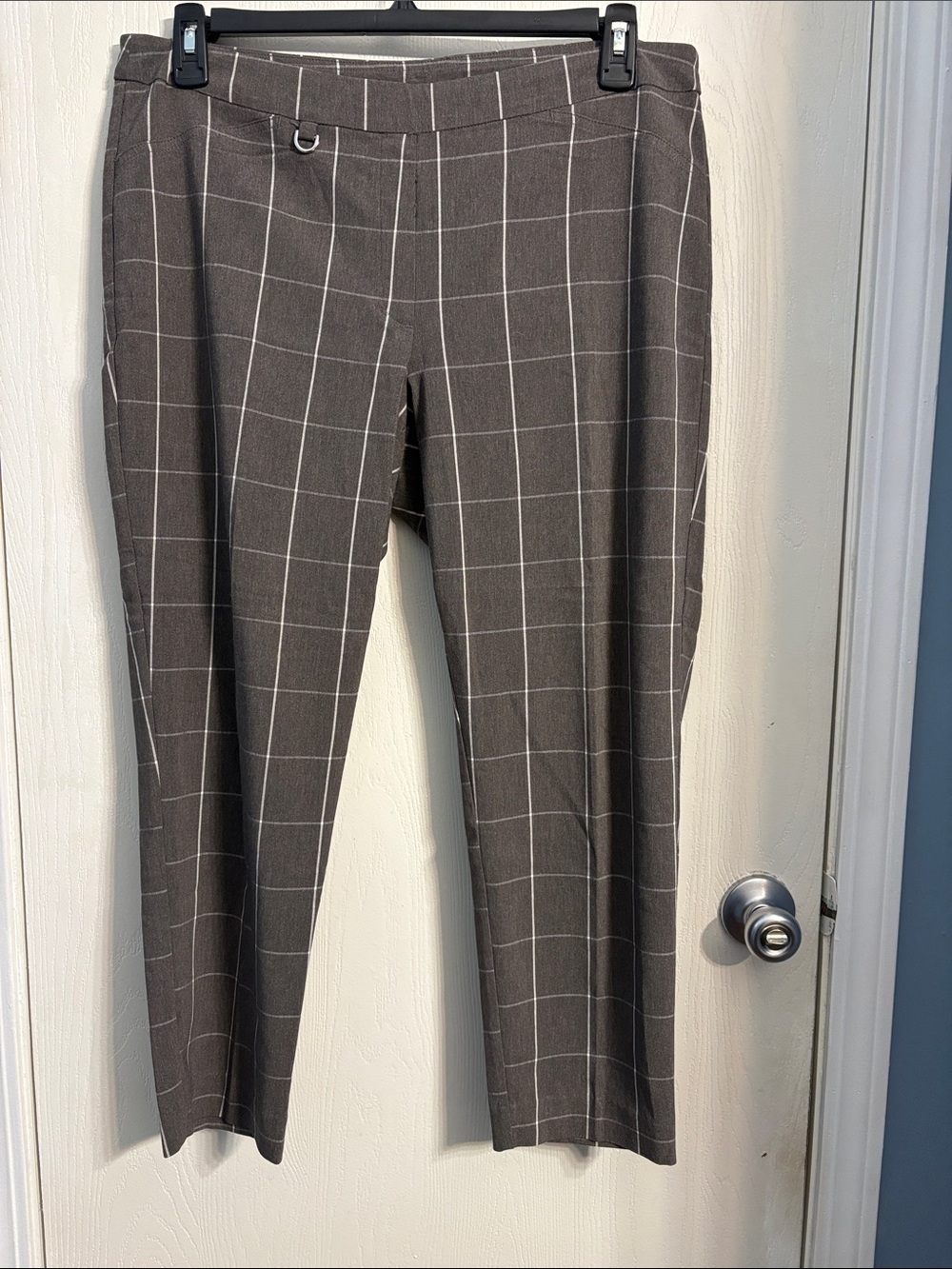 Zac & Rachel Windowpane Cropped Trousers